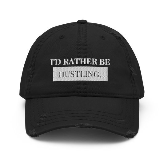 Hustling Distressed Hat