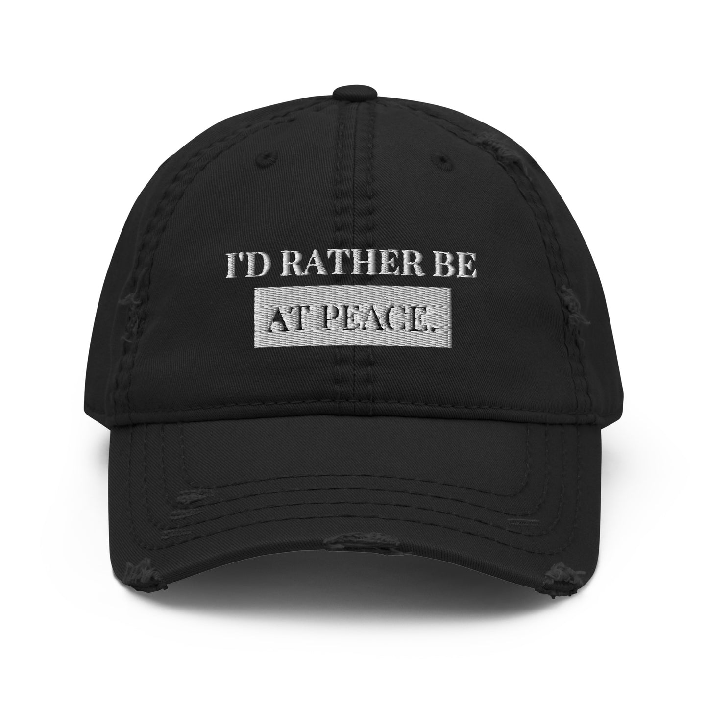 Peace Distressed Hat