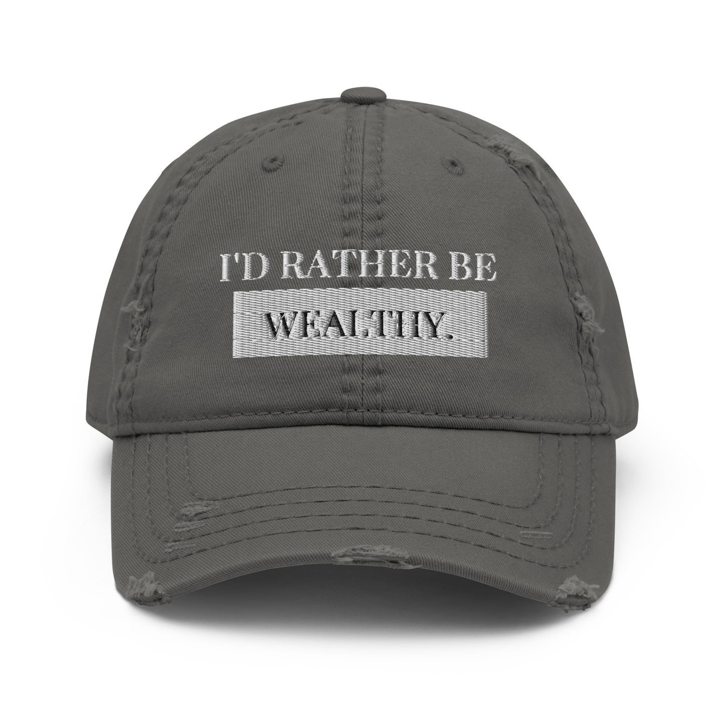 Wealthy Distressed Hat