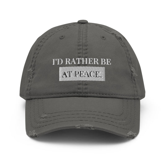 Peace Distressed Hat