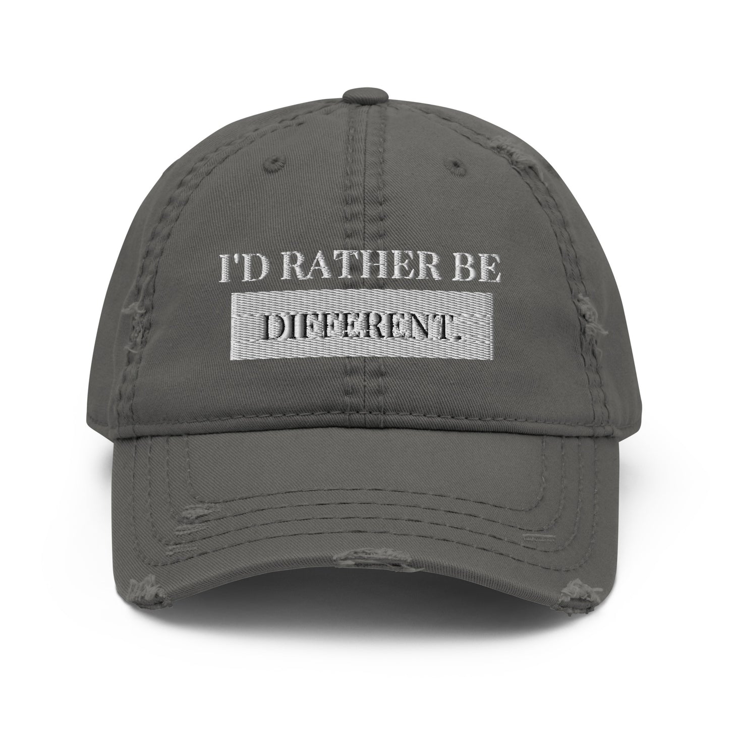 Different Distressed Hat