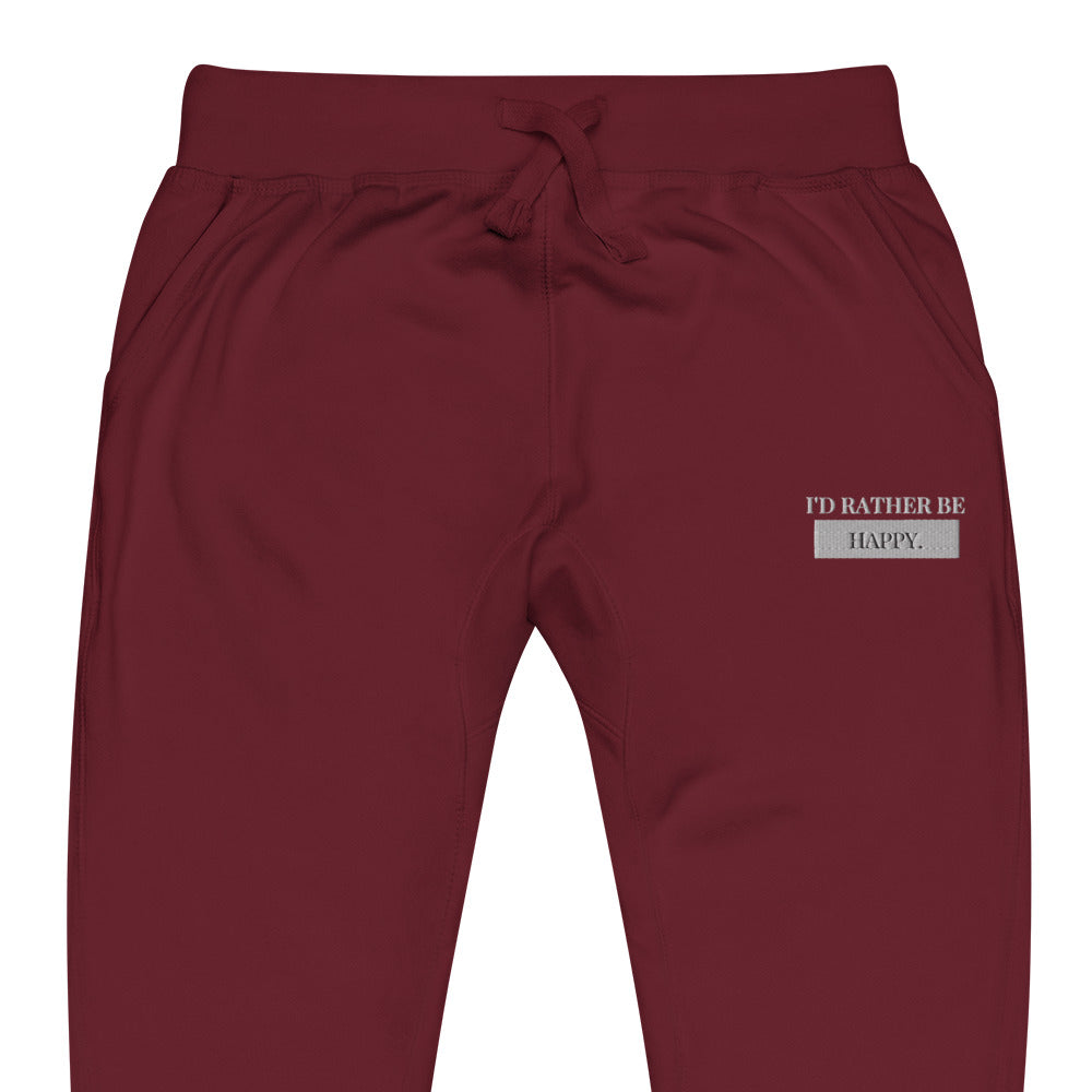 Unisex Happy Fleece Sweatpants